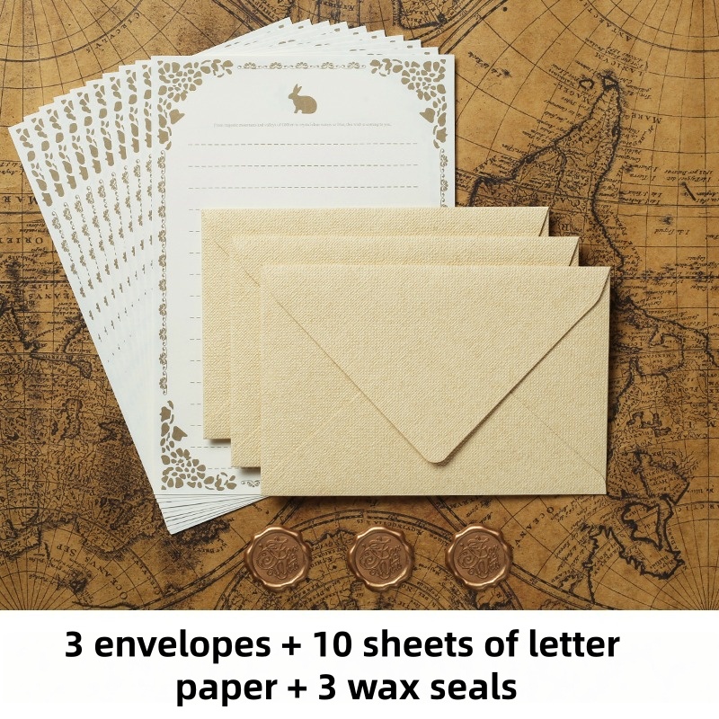 Letter Envelope Kraft - Set di 16 Buste Vintage in