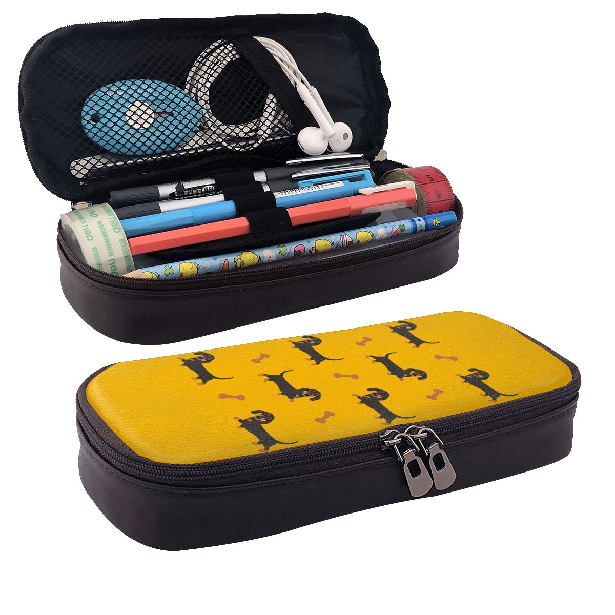 Tan Stationery & Office Supply - Astuccio in pelle per matite con