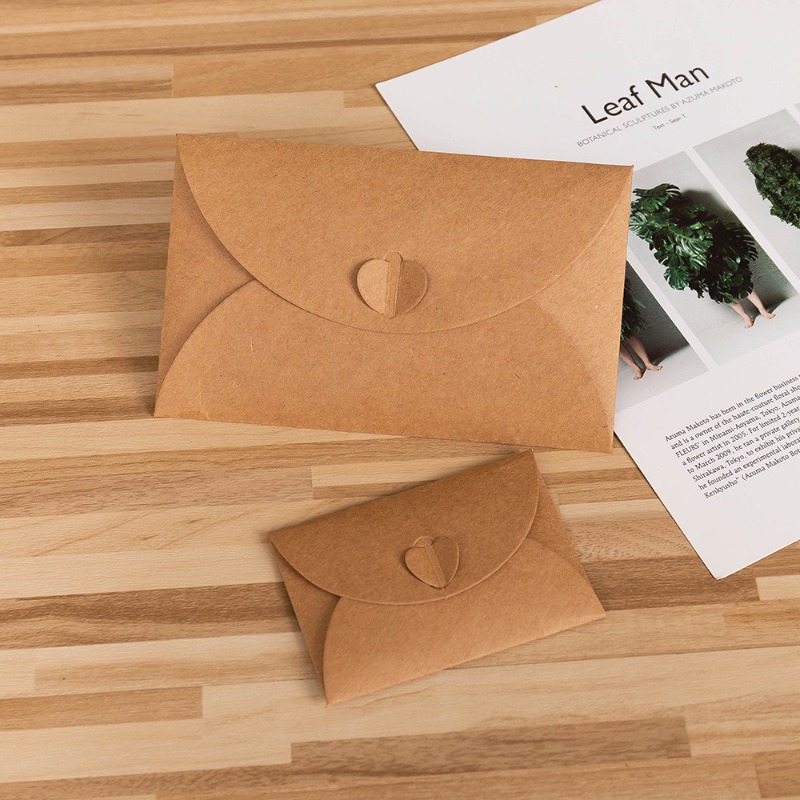 Letter Envelope Kraft - 10 Pezzi Buste in Carta Kraft