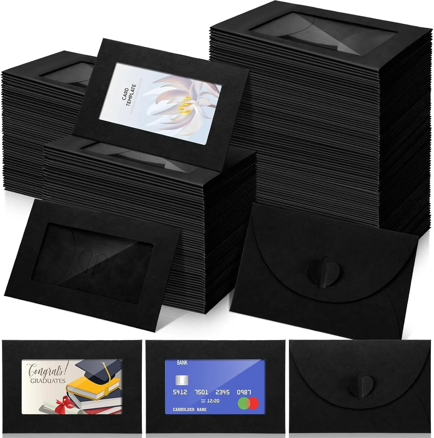 Letter Envelope Kraft - 50 pz/lotto 10.5X7 cm Busta Cartolina