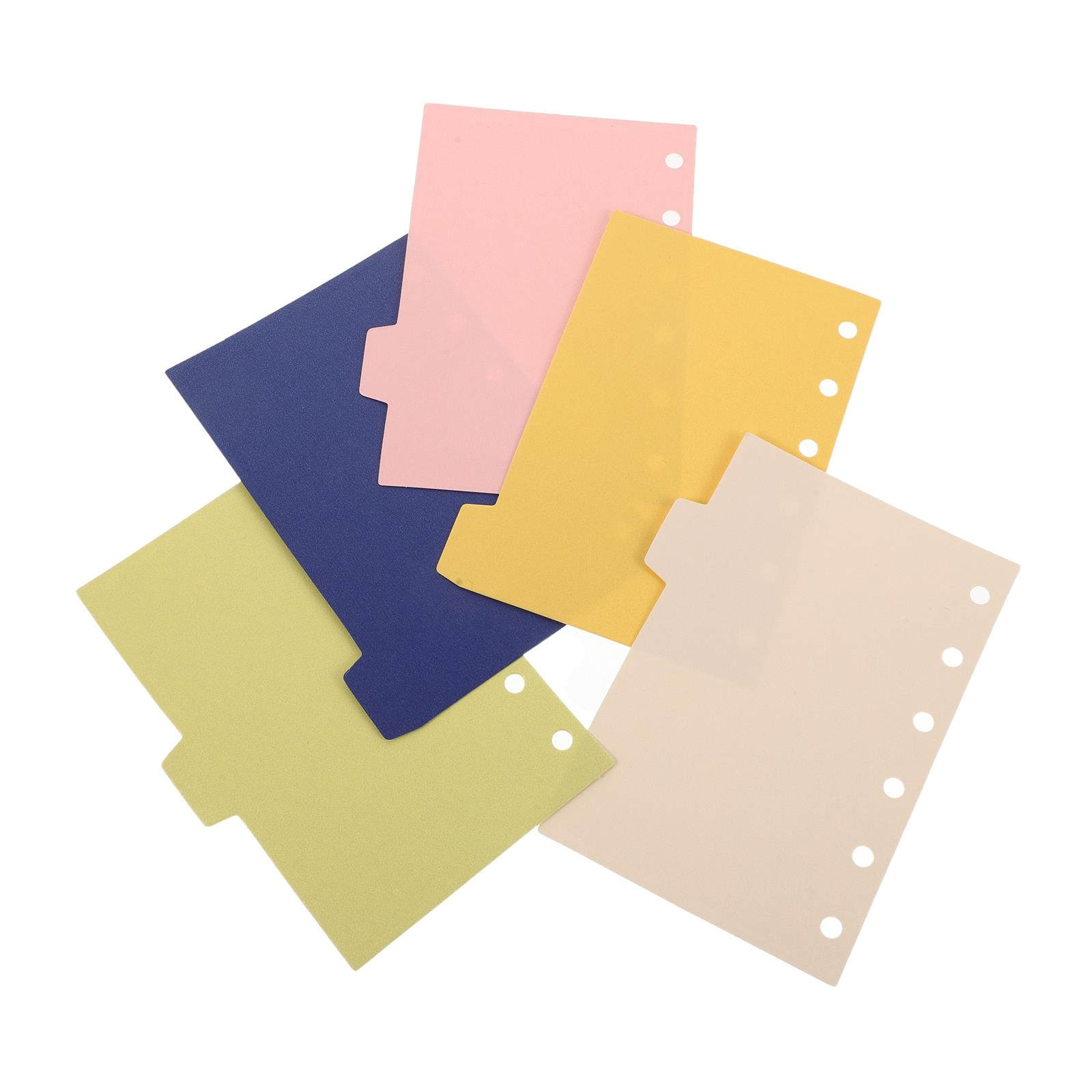 Index Tab Divider - 5 Pezzi di Fogli Divisori per