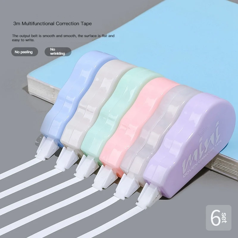 Correction Tape Roller - 6 pezzi/pacco nastri correttori regalo promozionale