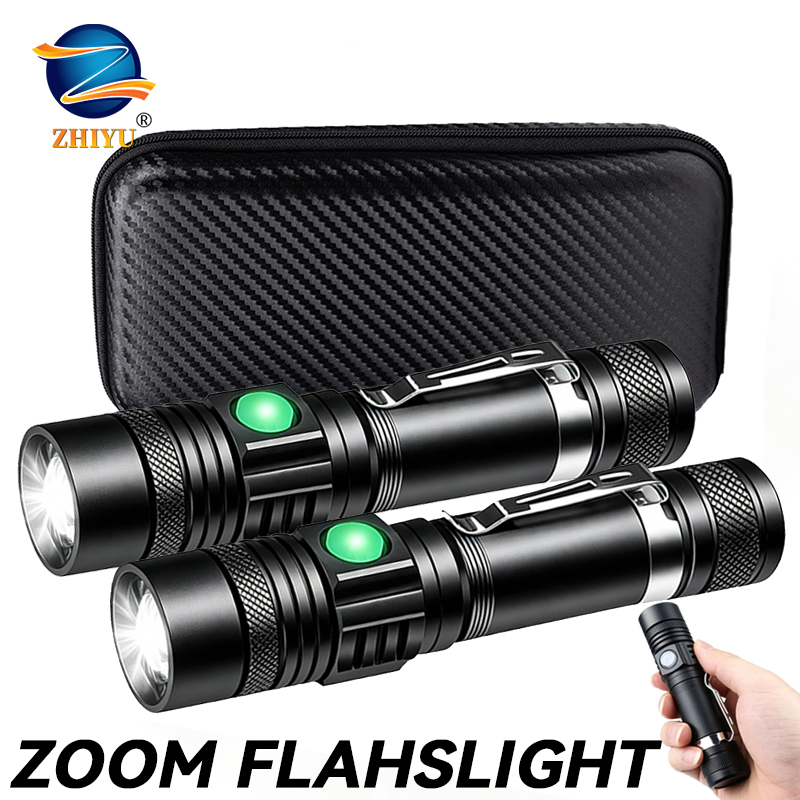 Stationery Supply - Torcia LED T6 Ricaricabile, Torcia Zoomabile