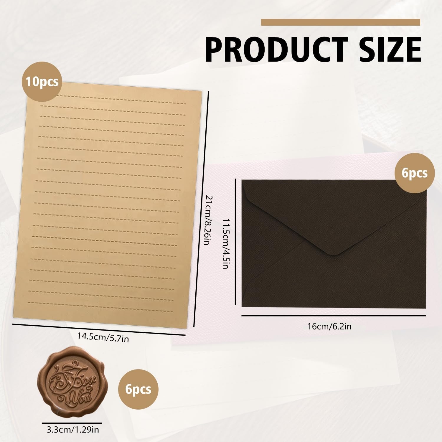 Set di 22 Pezzi di Carta da Le - Letter Envelope Kraft recensione e prezzo