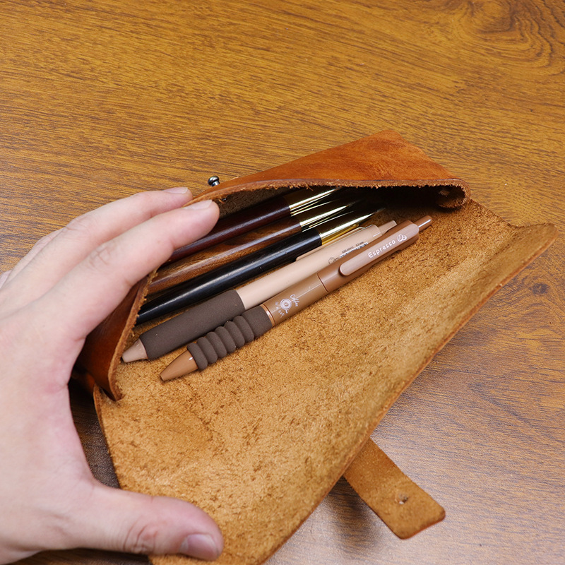 Astuccio Vintage in Pelle Conc - Tan Stationery & Office Supply recensione e prezzo