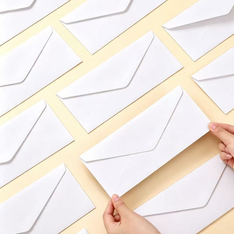 50 buste bianche 22x11 cm per  - Letter Envelope Kraft recensione e prezzo